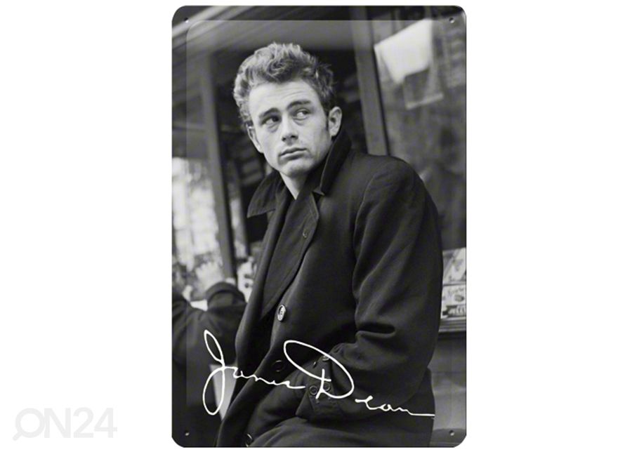 Retro metallposter James Dean 20x30 cm suurendatud