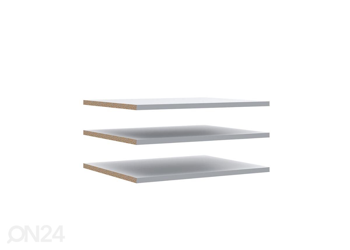 Riidekapi riiulid, 3 tk suurendatud