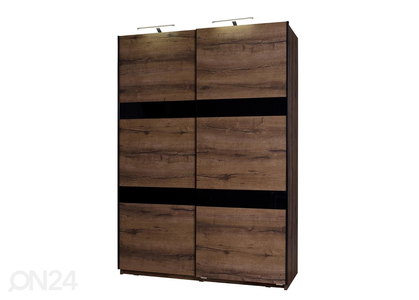 Riidekapp 150 cm + LED suurendatud