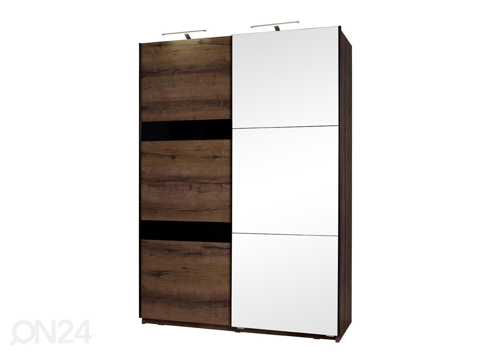 Riidekapp 150 cm + LED suurendatud