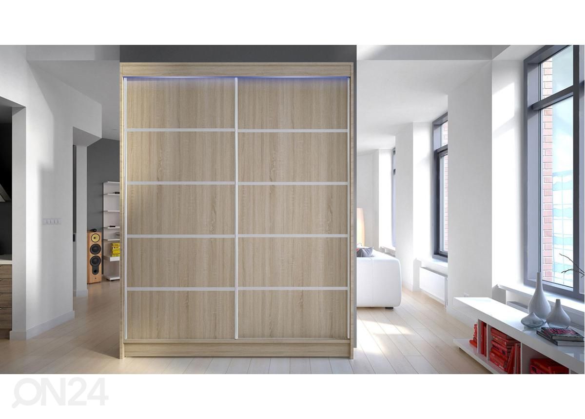 Riidekapp 4 + LED suurendatud