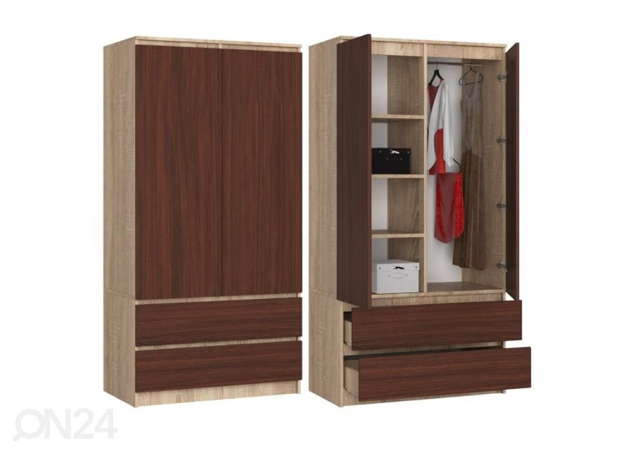 Riidekapp 90 cm suurendatud