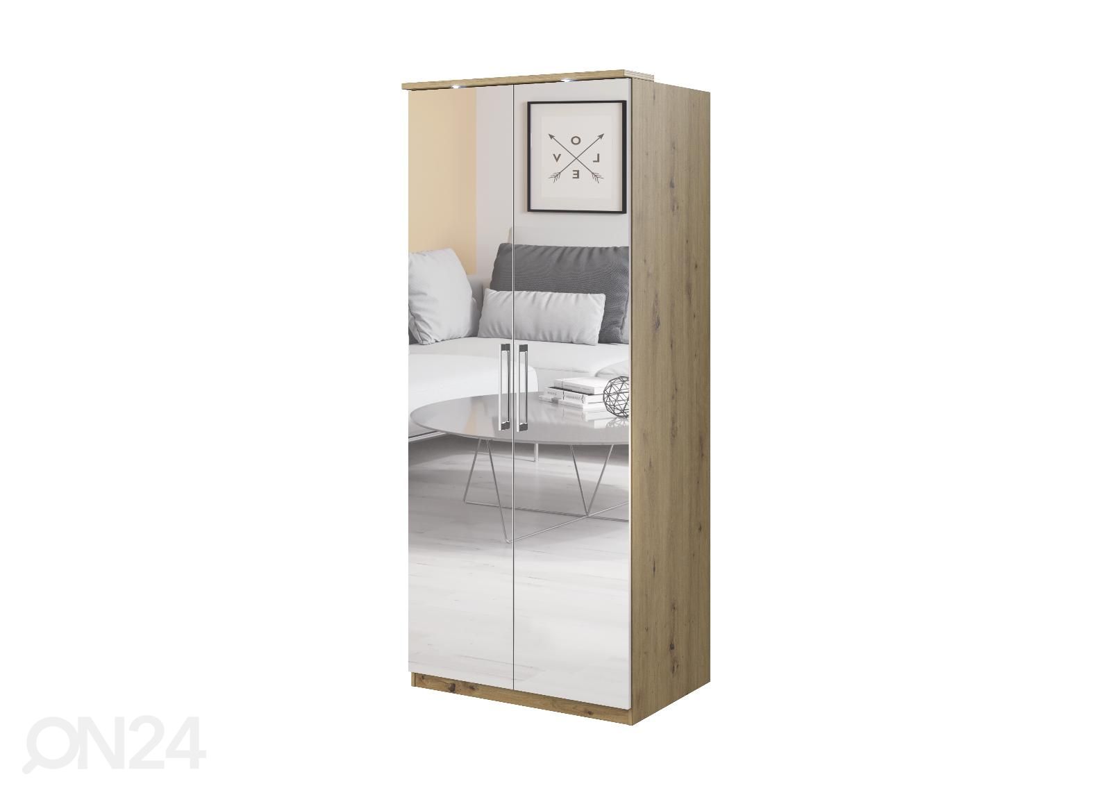 Riidekapp 90 cm suurendatud