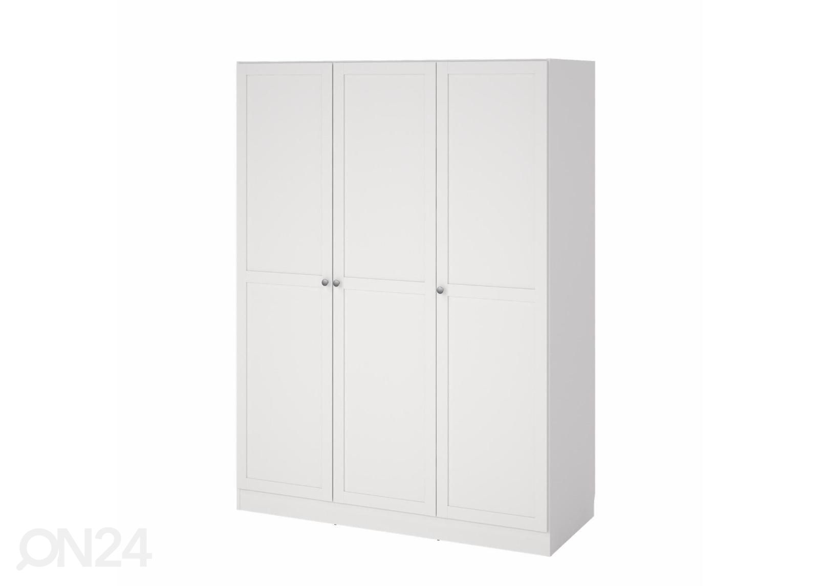 Riidekapp Billund 3, 147 cm valge suurendatud