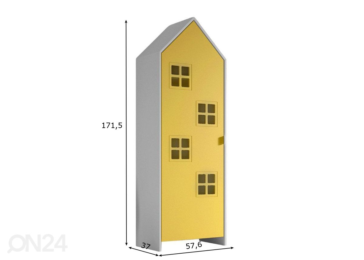 Riidekapp Casami Bruges 57,6 cm suurendatud mõõdud