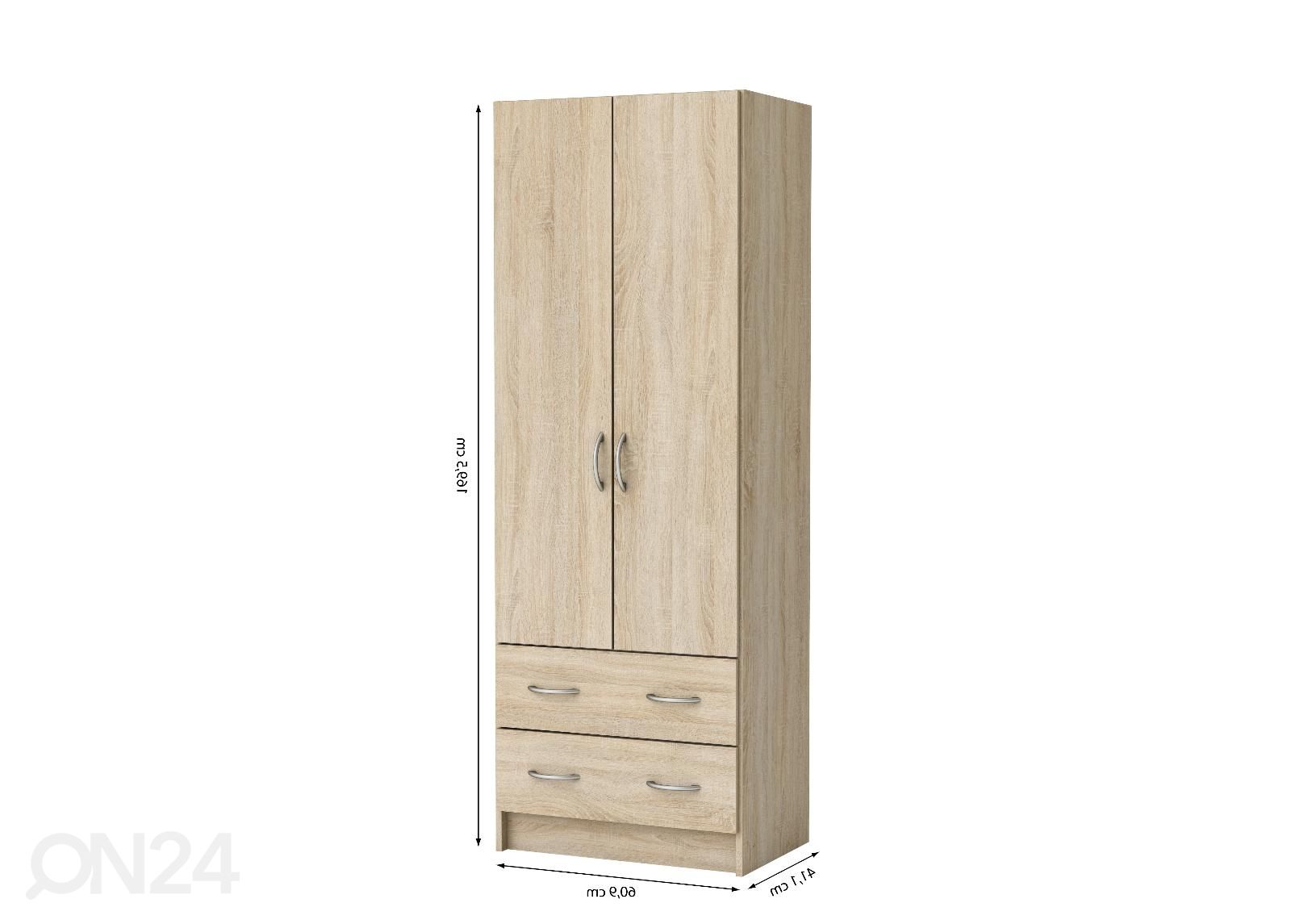 Riidekapp Dual suurendatud