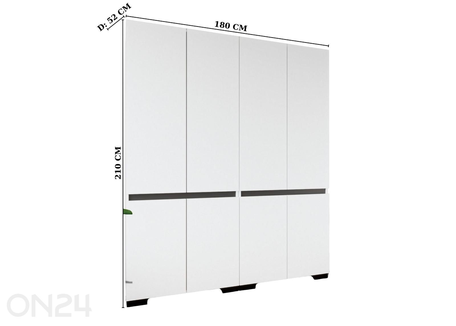 Riidekapp Floransa suurendatud mõõdud