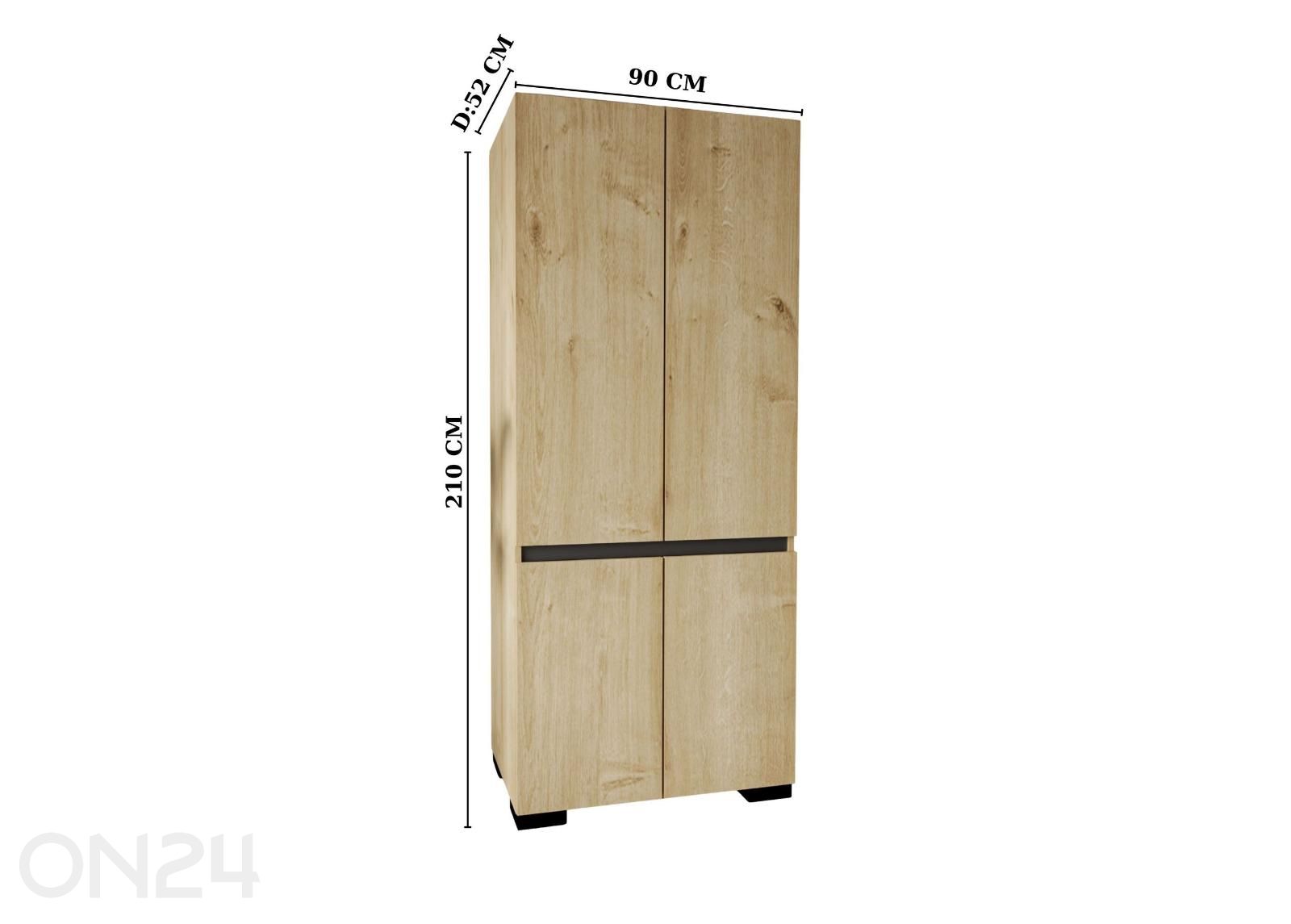 Riidekapp Floransa suurendatud mõõdud