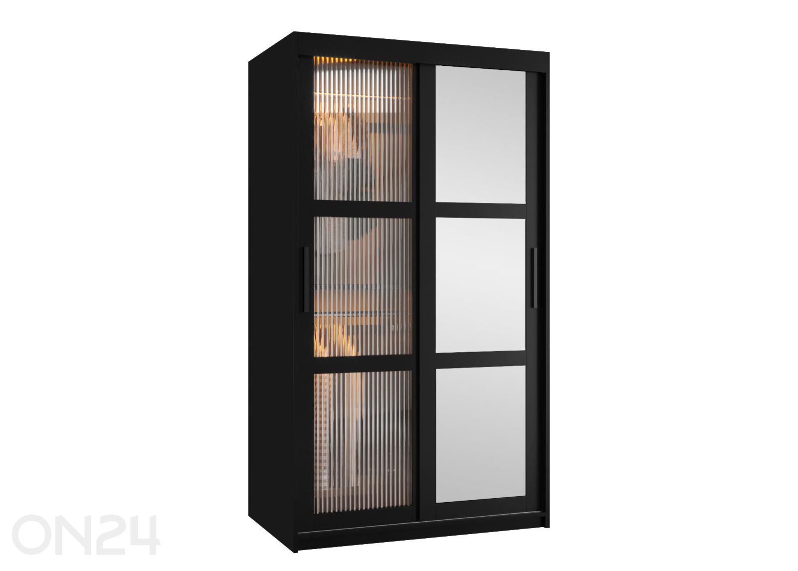 Riidekapp Flutes 100 cm + LED suurendatud