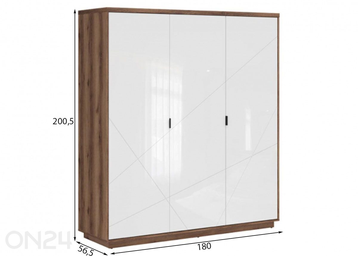 Riidekapp Forn suurendatud mõõdud