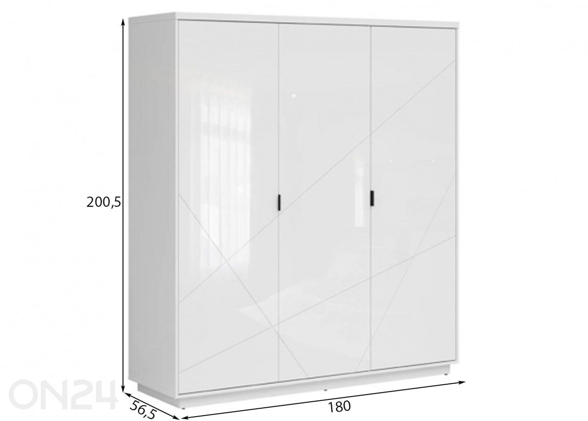 Riidekapp Forn suurendatud mõõdud