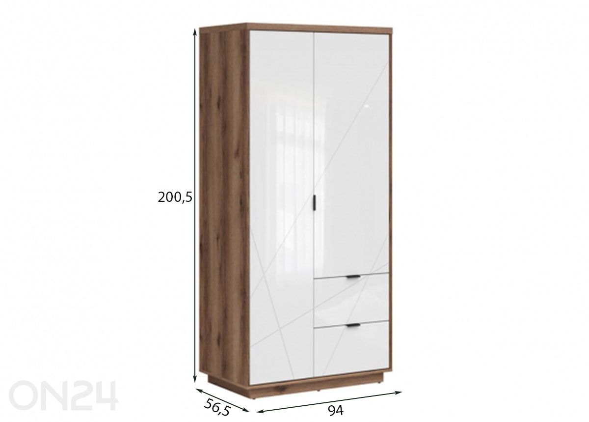 Riidekapp Forn suurendatud mõõdud