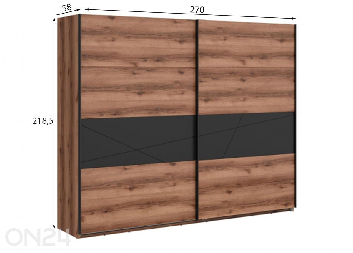 Riidekapp Forn suurendatud mõõdud