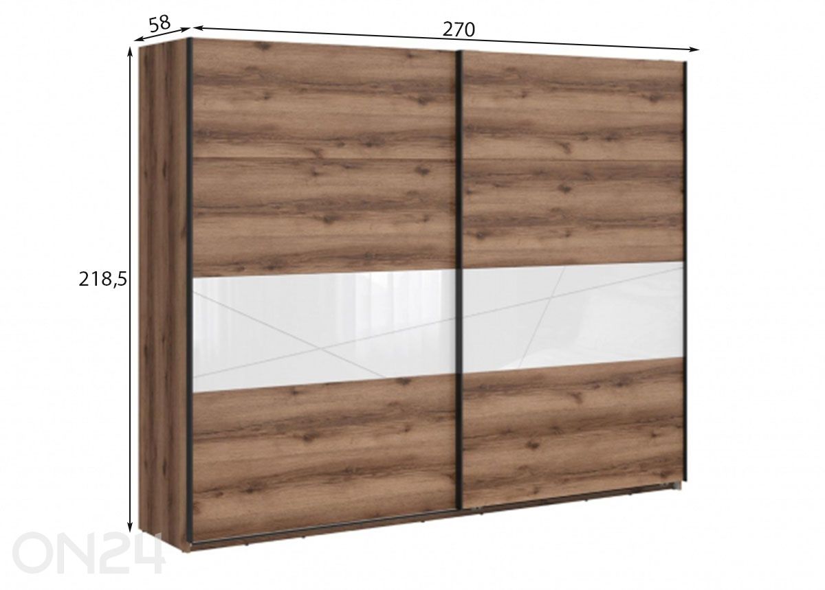 Riidekapp Forn suurendatud mõõdud