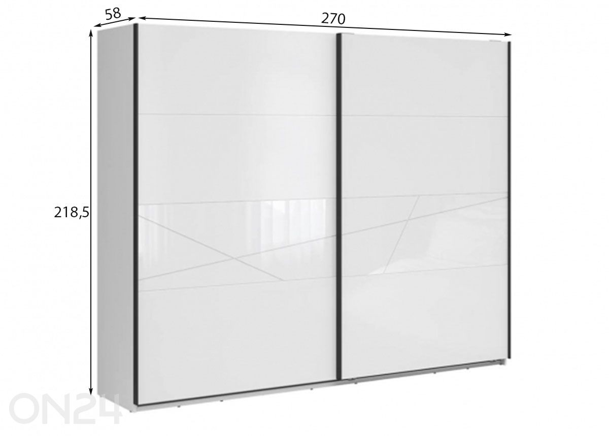 Riidekapp Forn suurendatud mõõdud