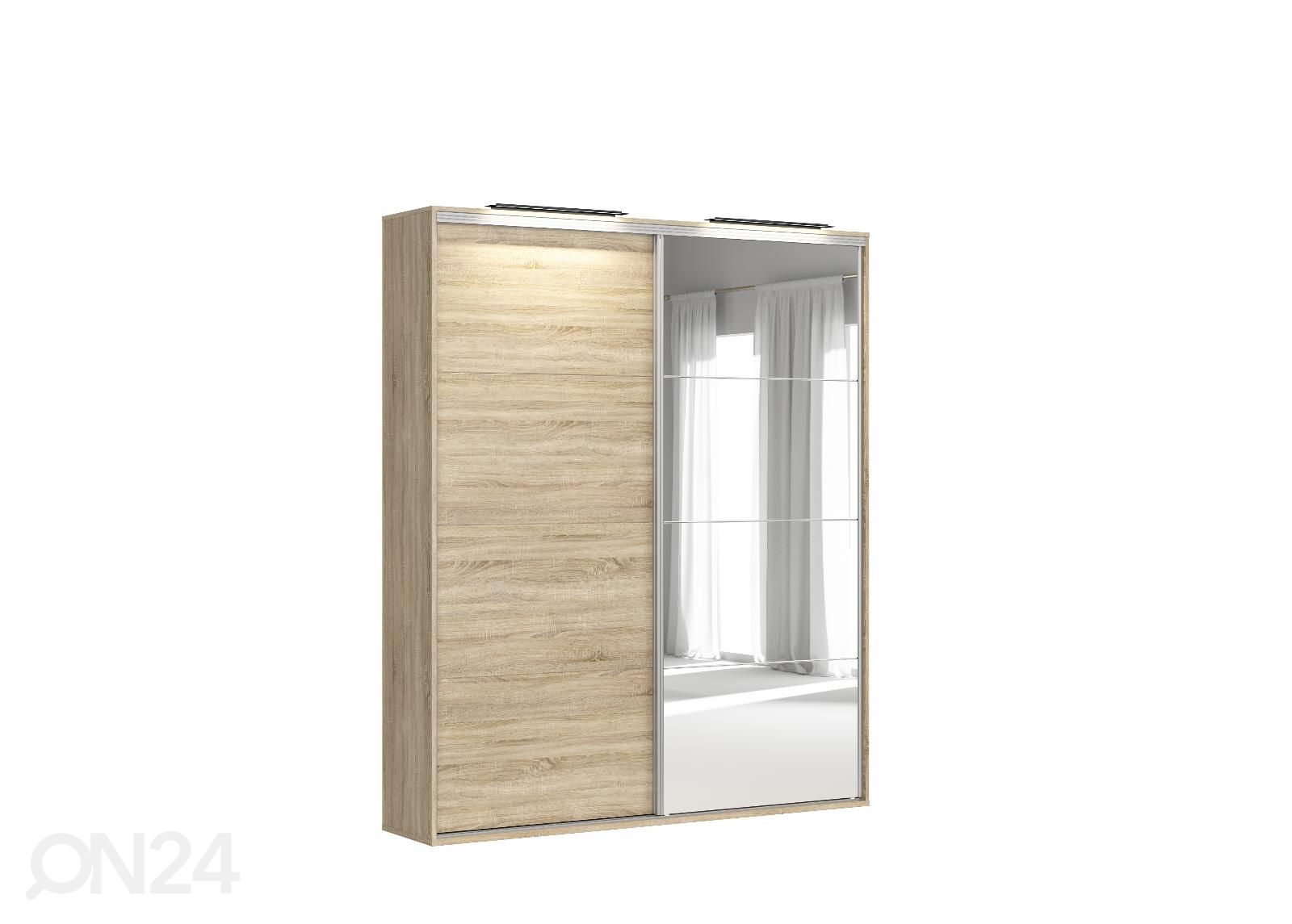 Riidekapp Franziska 200 cm suurendatud