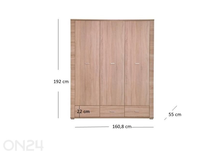 Riidekapp Gress suurendatud mõõdud