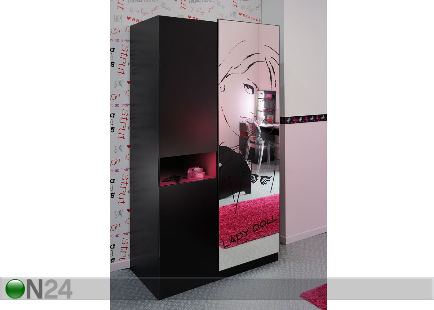 Riidekapp Lady Doll suurendatud