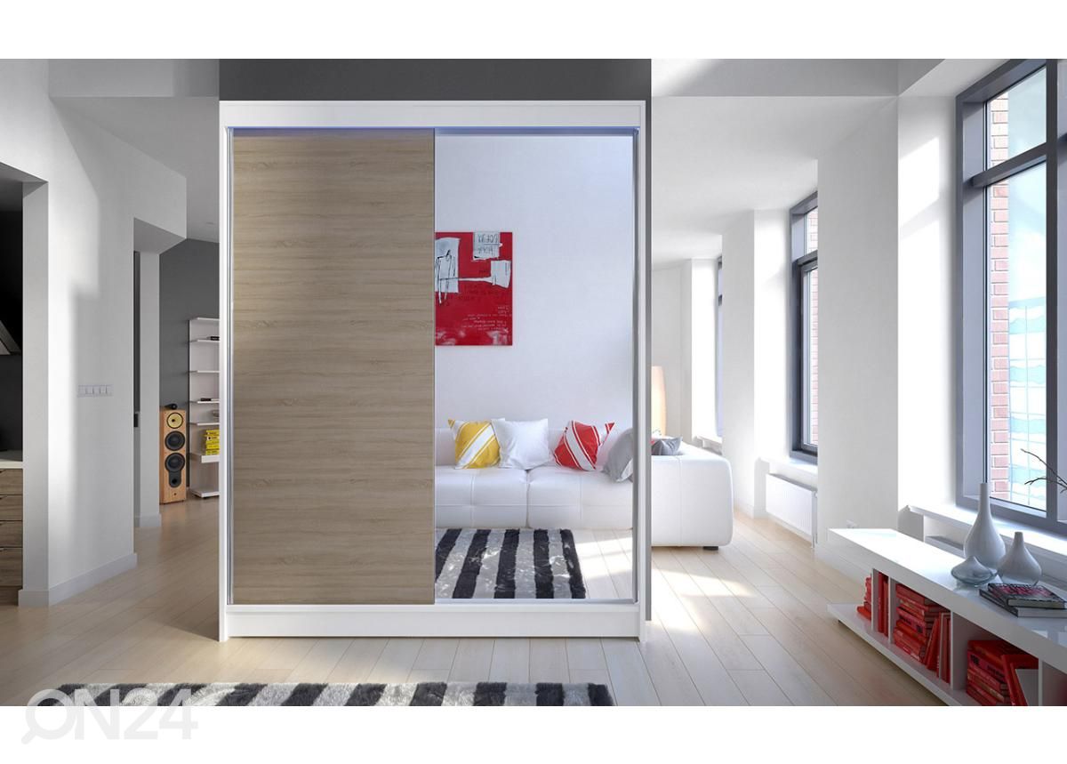 Riidekapp + LED suurendatud