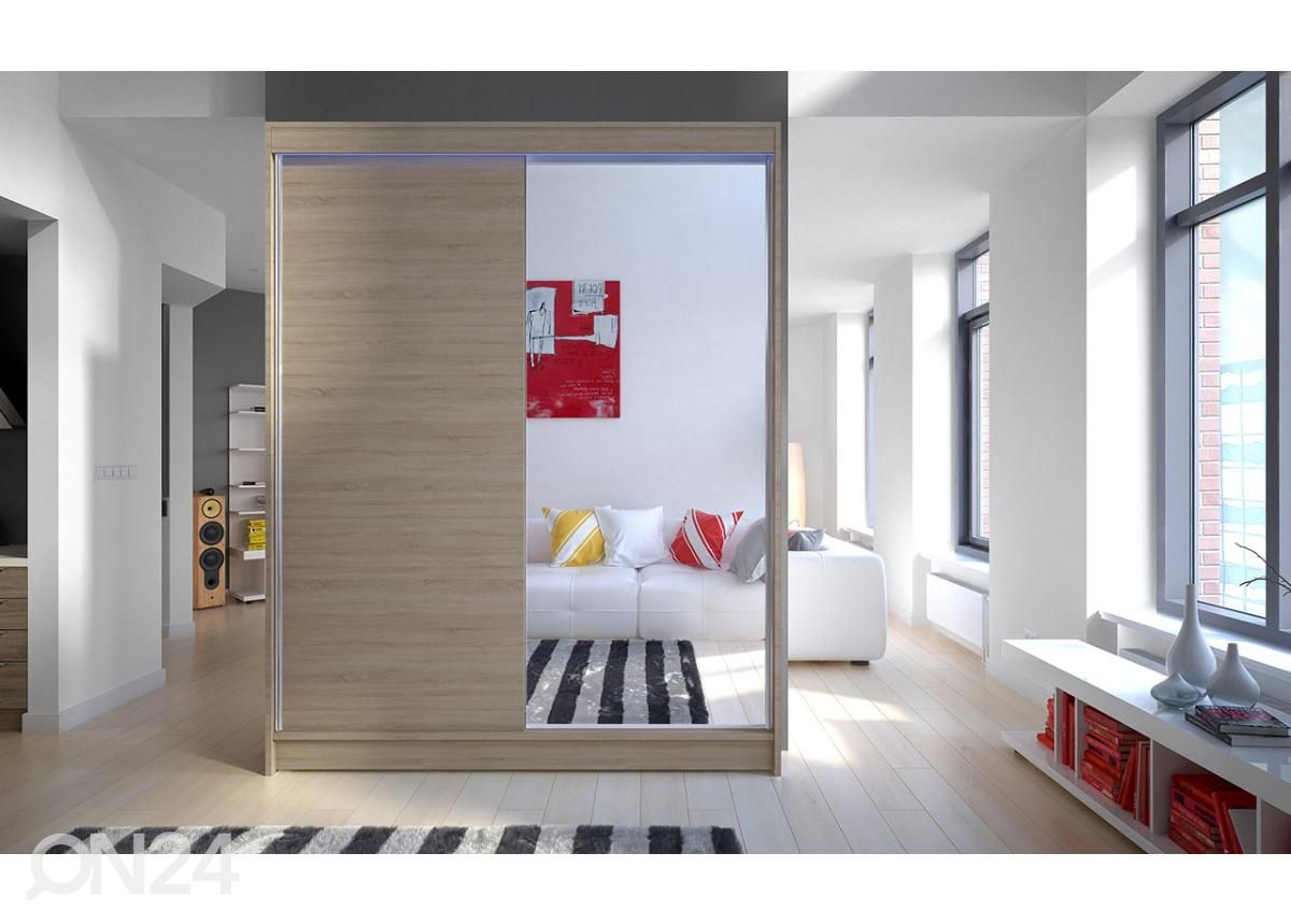 Riidekapp + LED suurendatud