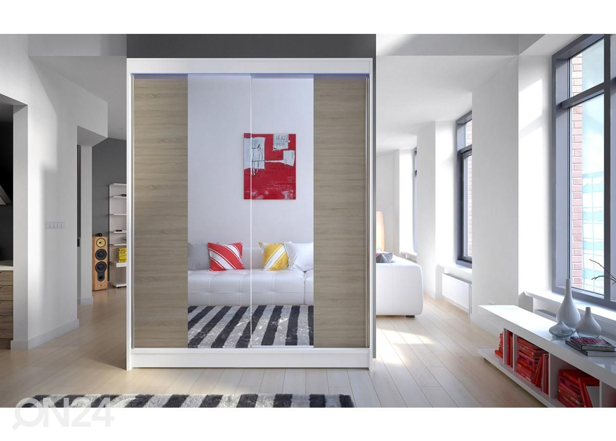 Riidekapp + LED suurendatud