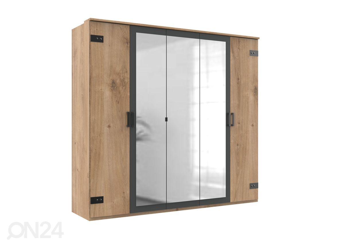 Riidekapp Malmö 225 cm suurendatud