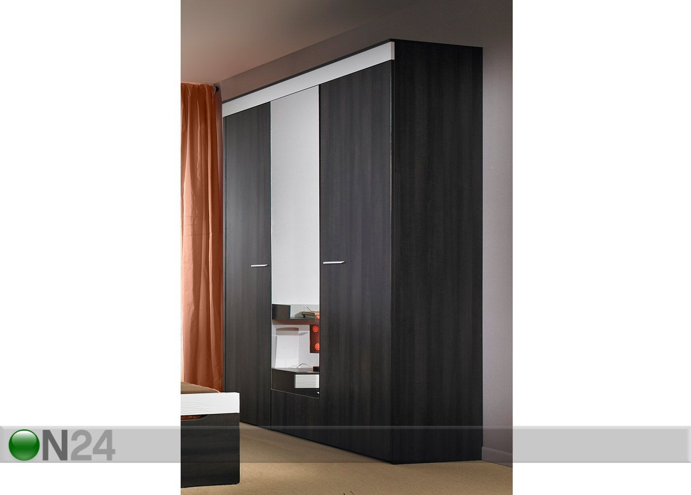 Riidekapp Perla 3 uksega suurendatud