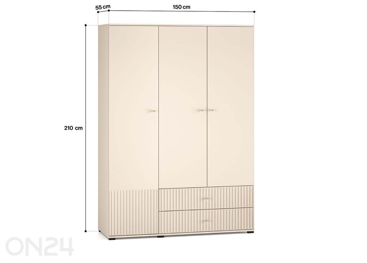 Riidekapp Sophie suurendatud mõõdud