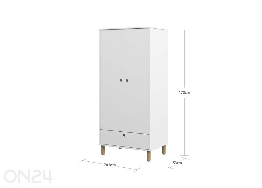 Riidekapp Thuka Dagmar suurendatud mõõdud