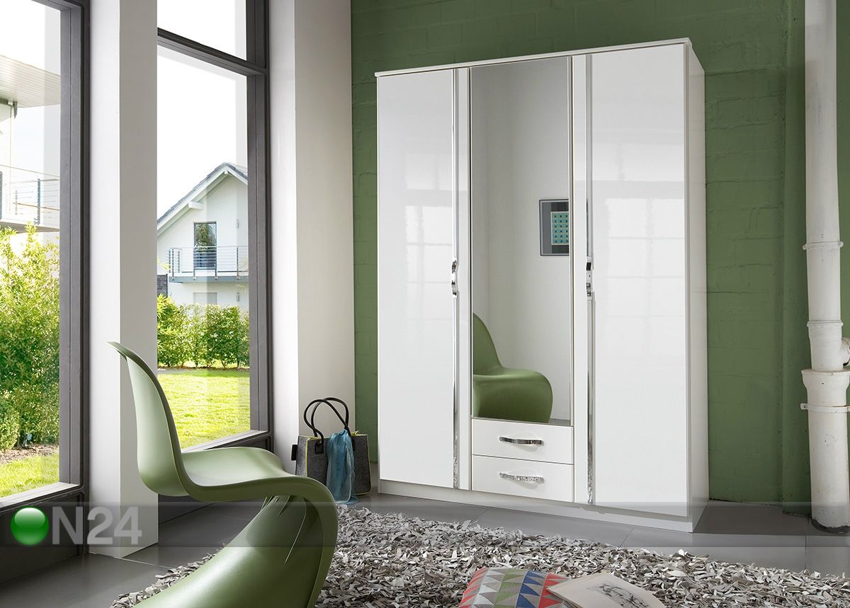 Riidekapp Trio 135 cm suurendatud