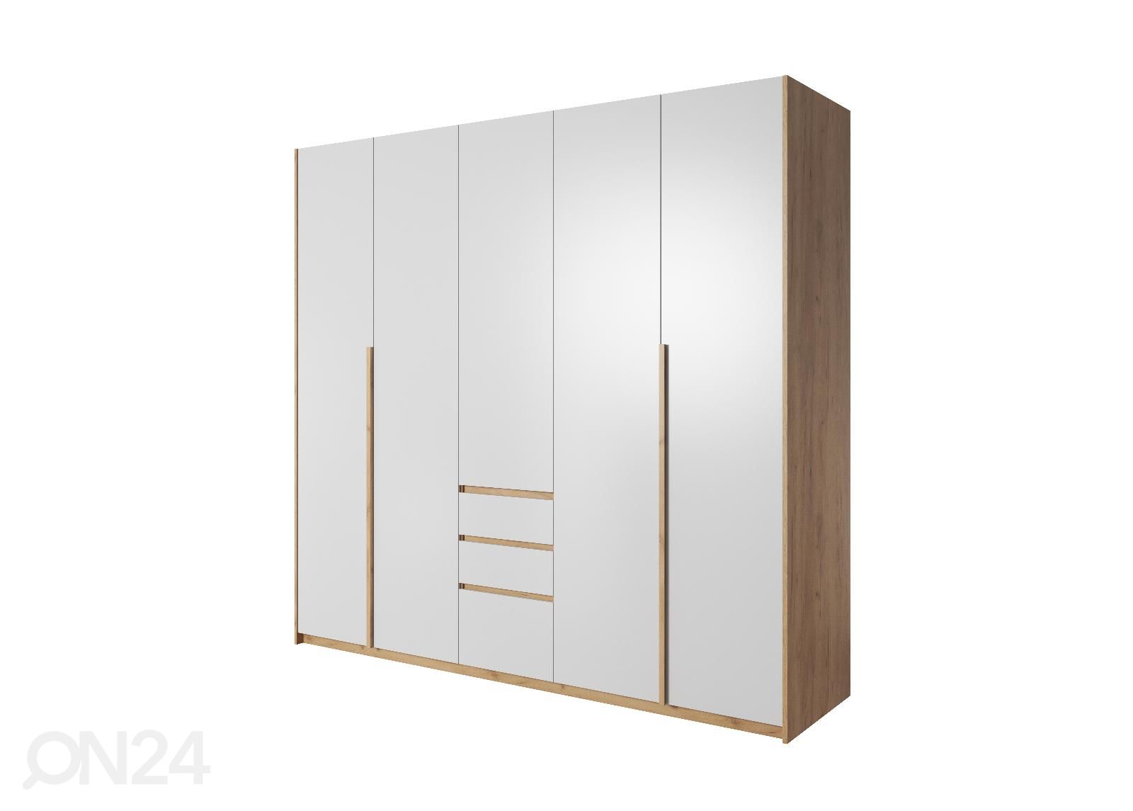 Riidekapp voldikustega Xelo 225 cm suurendatud