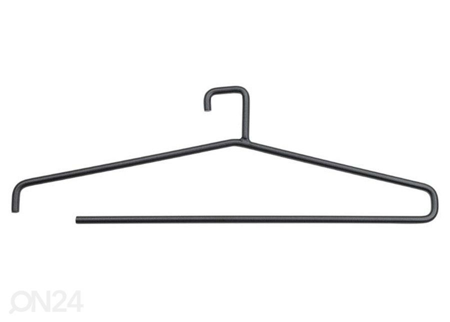 Riidepuu Sandy 3 tk, must/metall suurendatud