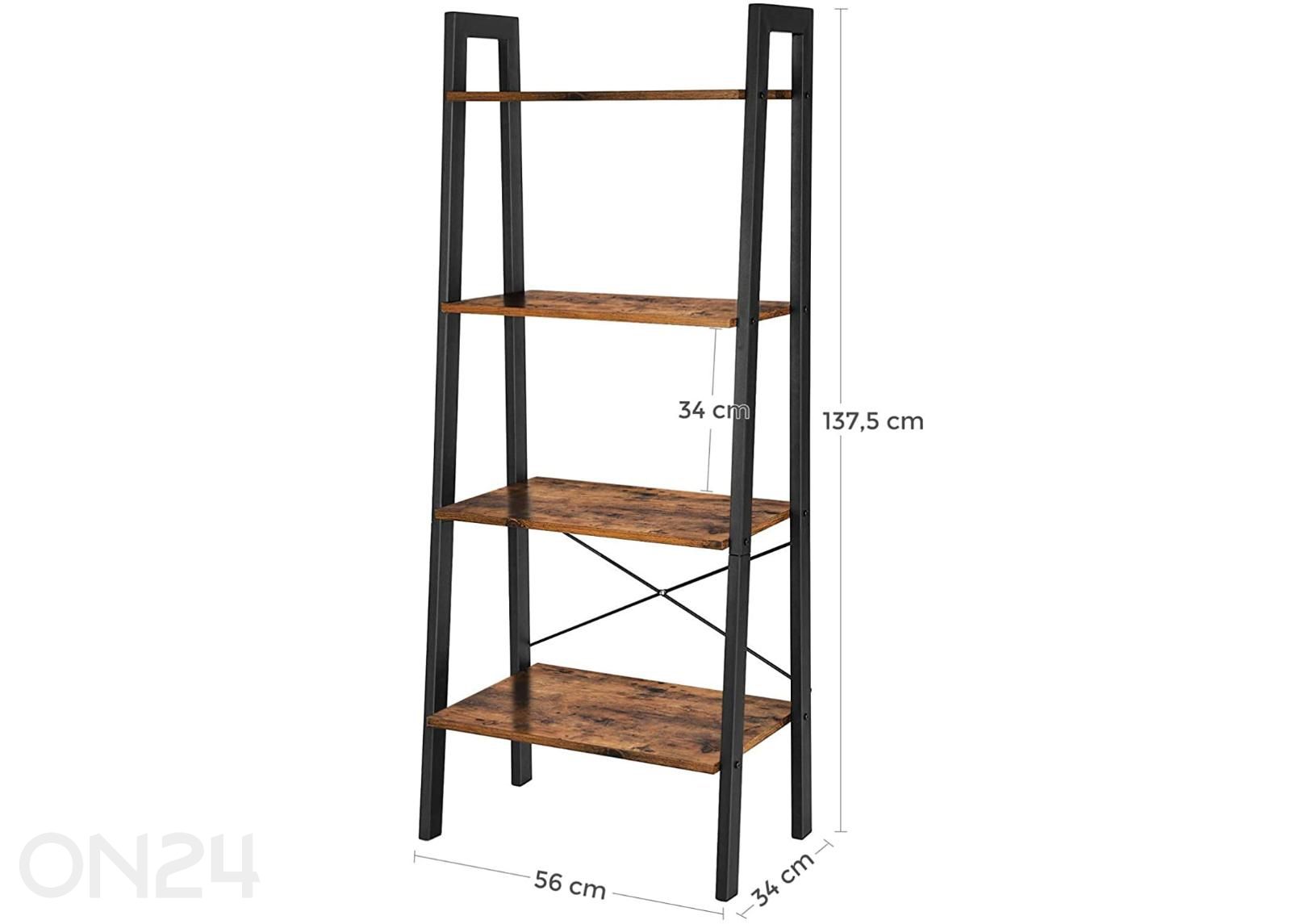 Riiul 137,5 cm suurendatud mõõdud