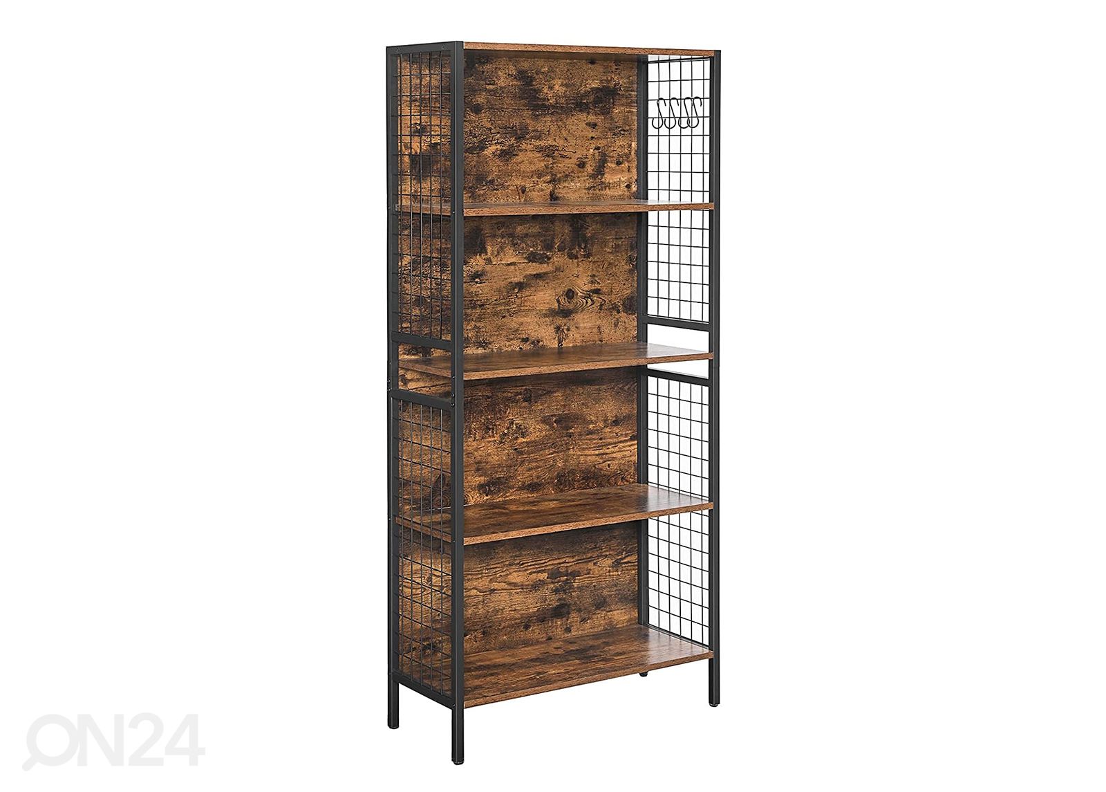 Riiul 74 cm, pruun/must suurendatud