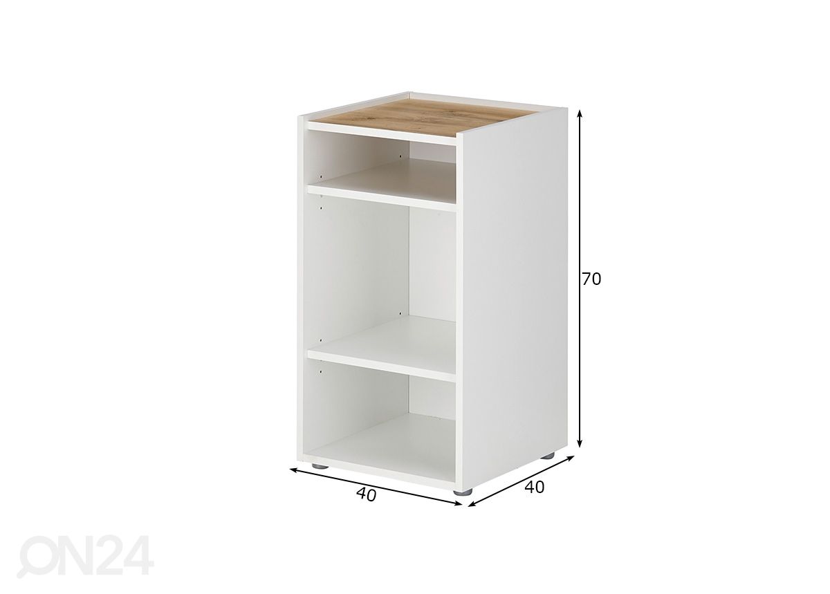Riiul City 40 cm suurendatud mõõdud