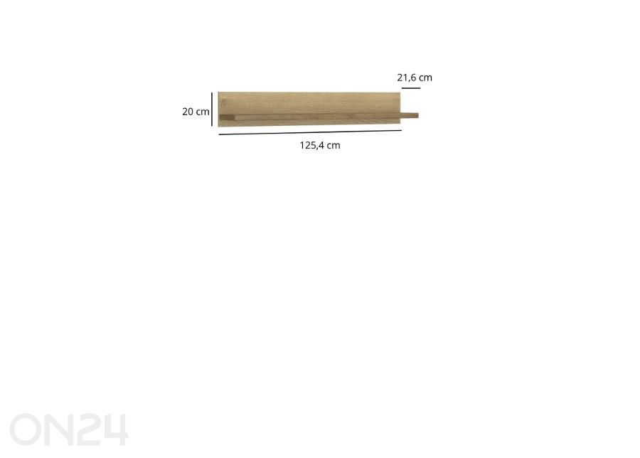 Riiul Denzel 125,4 cm suurendatud