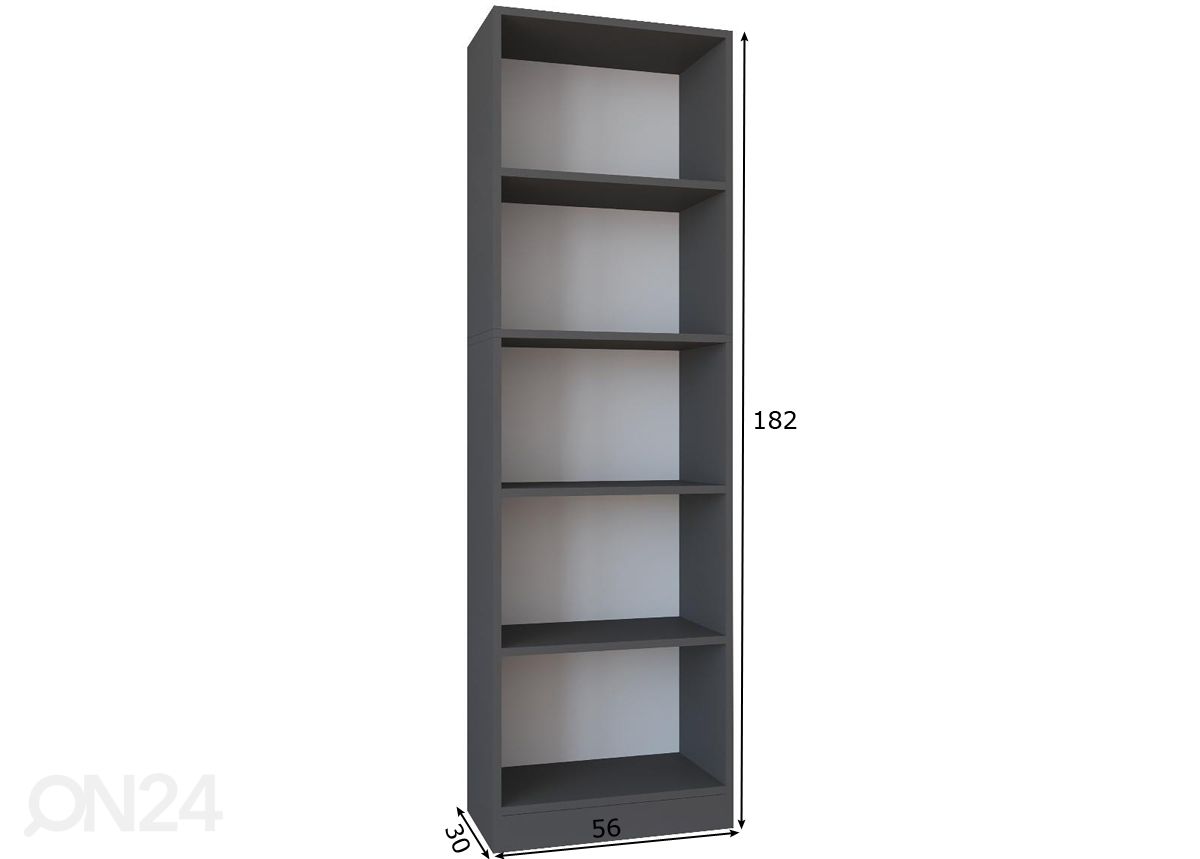 Riiul Dilos XL 56 cm suurendatud mõõdud