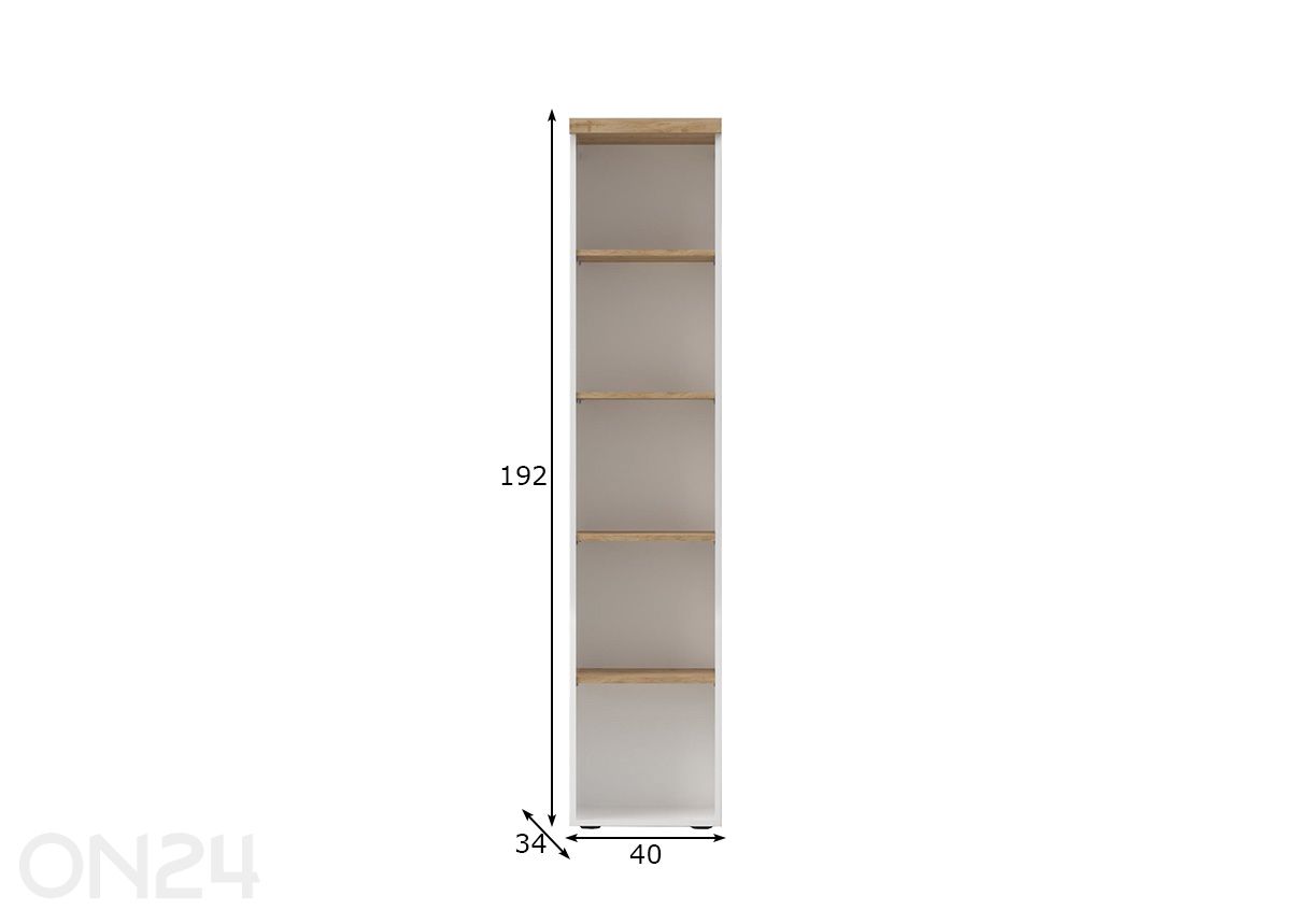 Riiul Easy suurendatud mõõdud