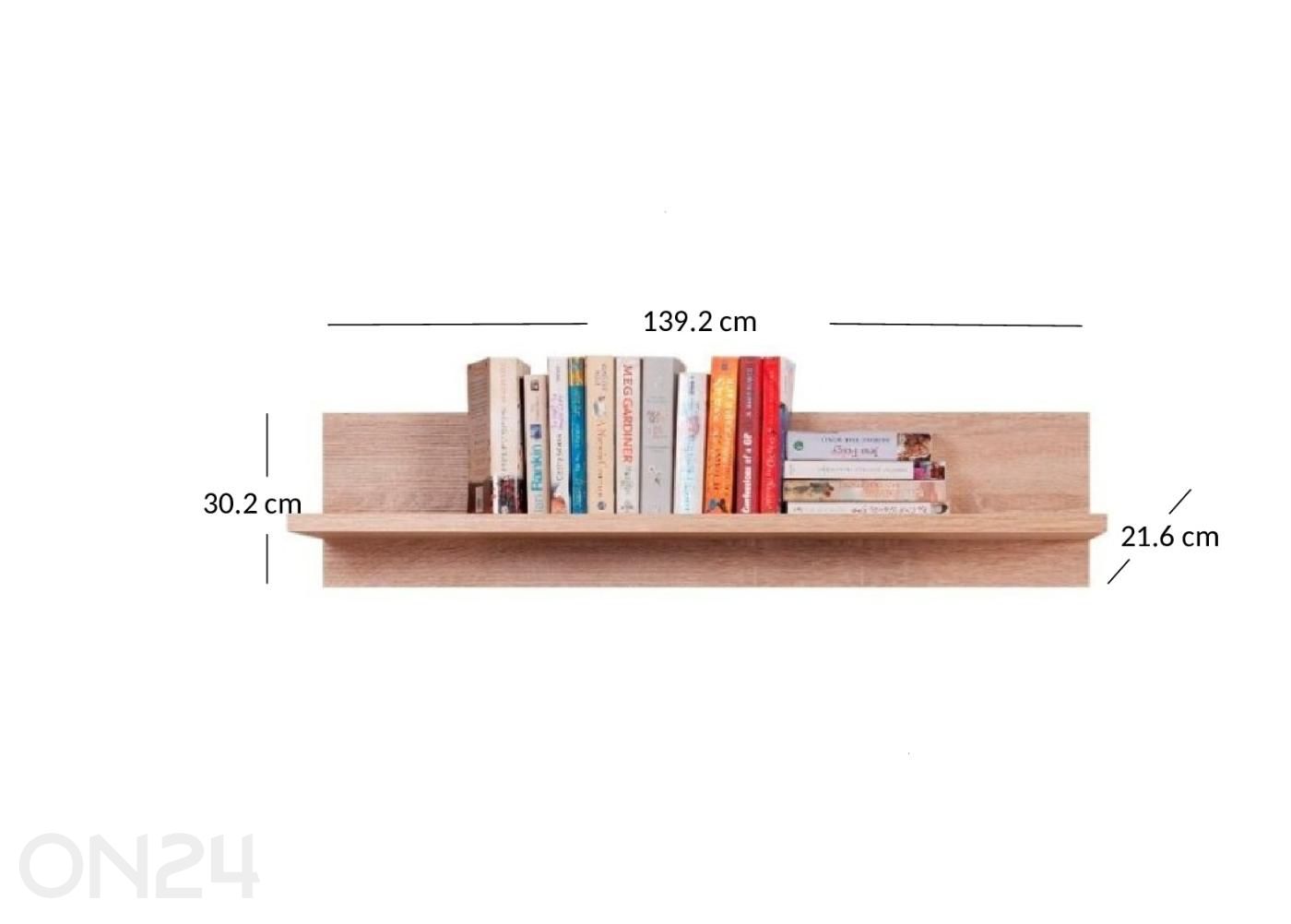 Riiul Gress 139 cm suurendatud mõõdud