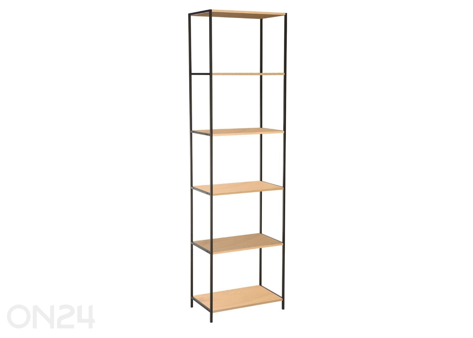 Riiul Harper 50x30xH180 cm, saar/must suurendatud