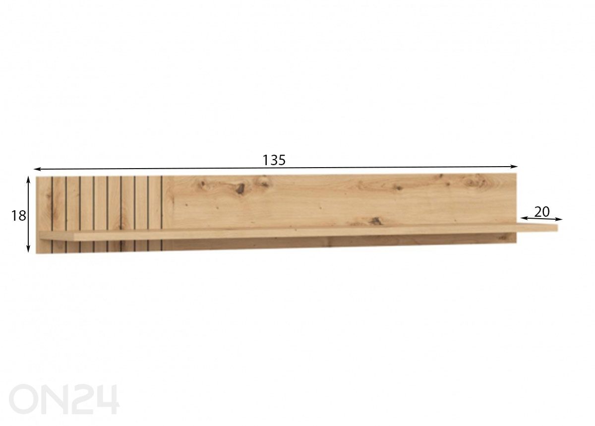 Riiul Lamea suurendatud mõõdud