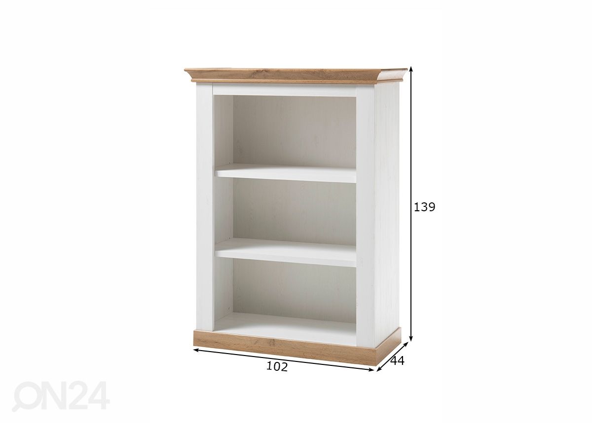 Riiul Landhaus 102 cm suurendatud mõõdud