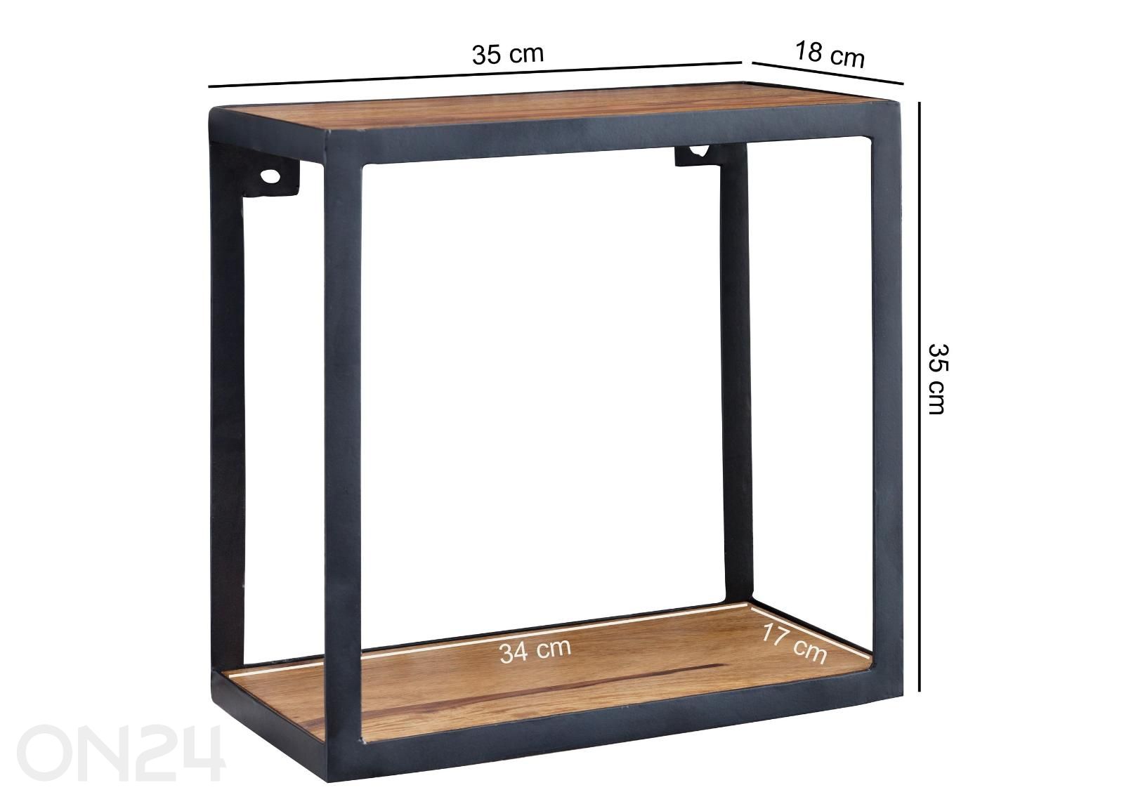 Riiul Puri 35x35 cm suurendatud mõõdud