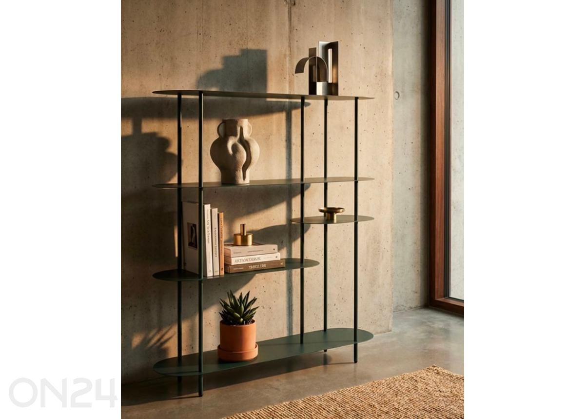 Riiul Saturno 118X31X139 cm, sinakasroheline suurendatud