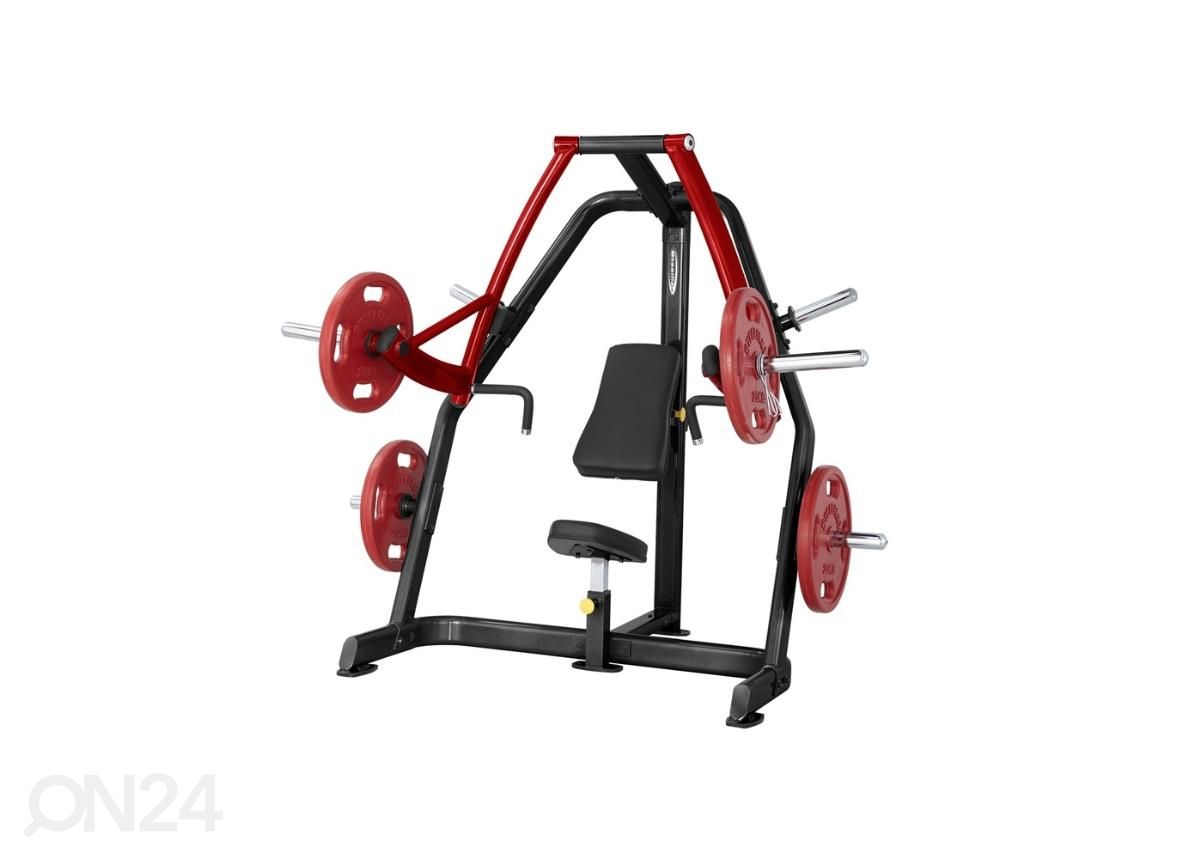 Rinnalt surumise treeningpink Steelflex Plateload Line PSDP must-punane suurendatud