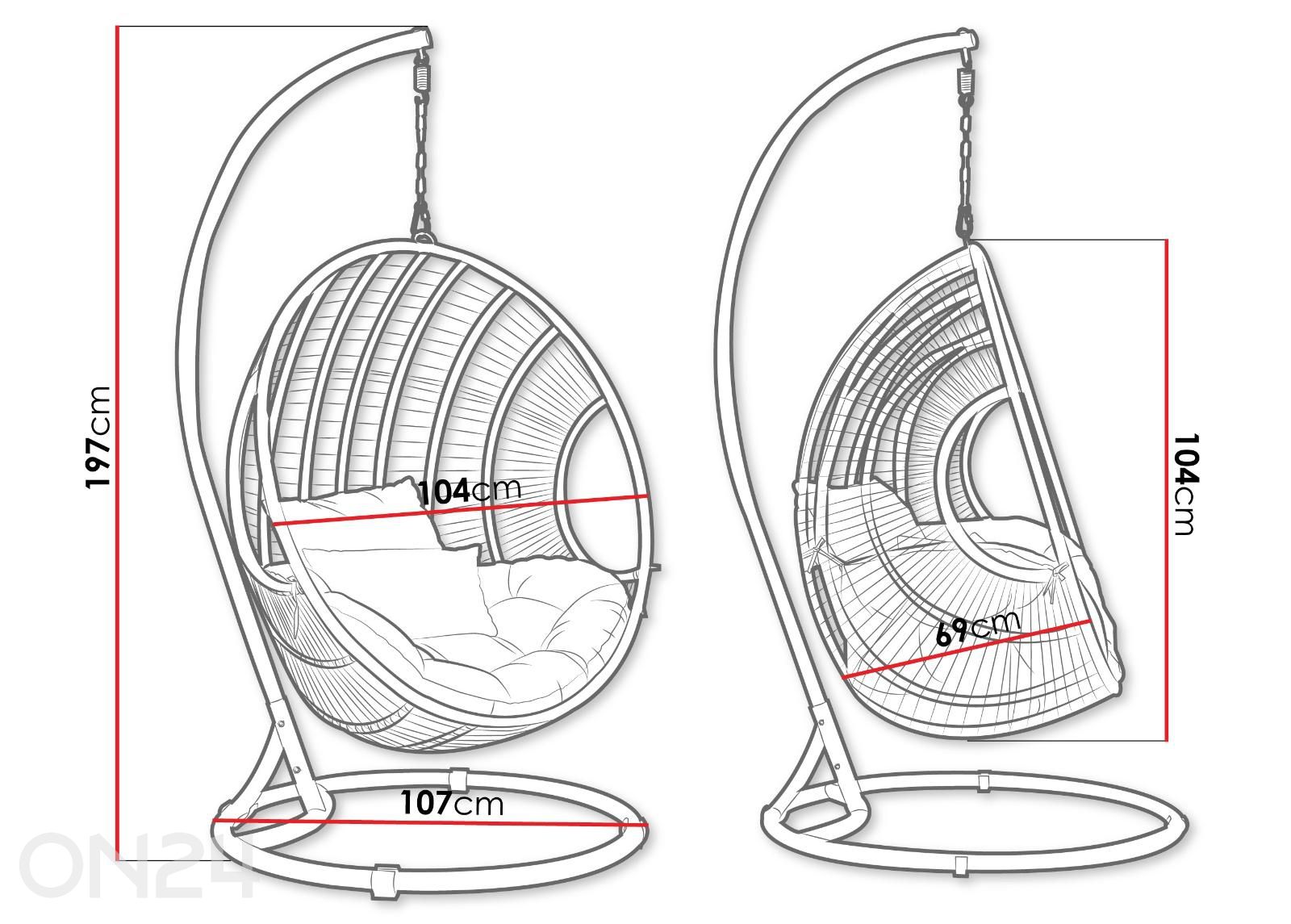 Ripptool Nora suurendatud mõõdud