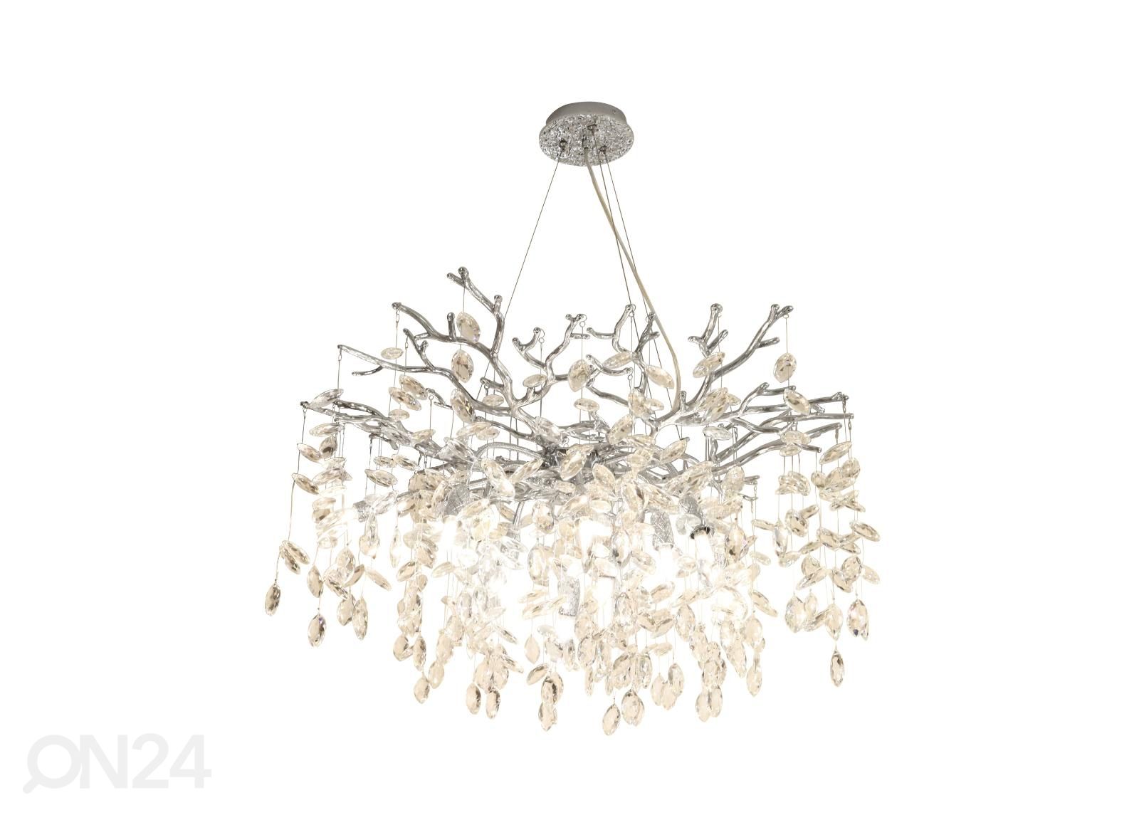 Rippvalgusti Cindy Chrome Ø 80 cm suurendatud