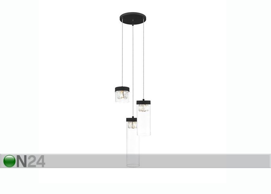 Rippvalgusti Gem Black Ø 31 cm suurendatud