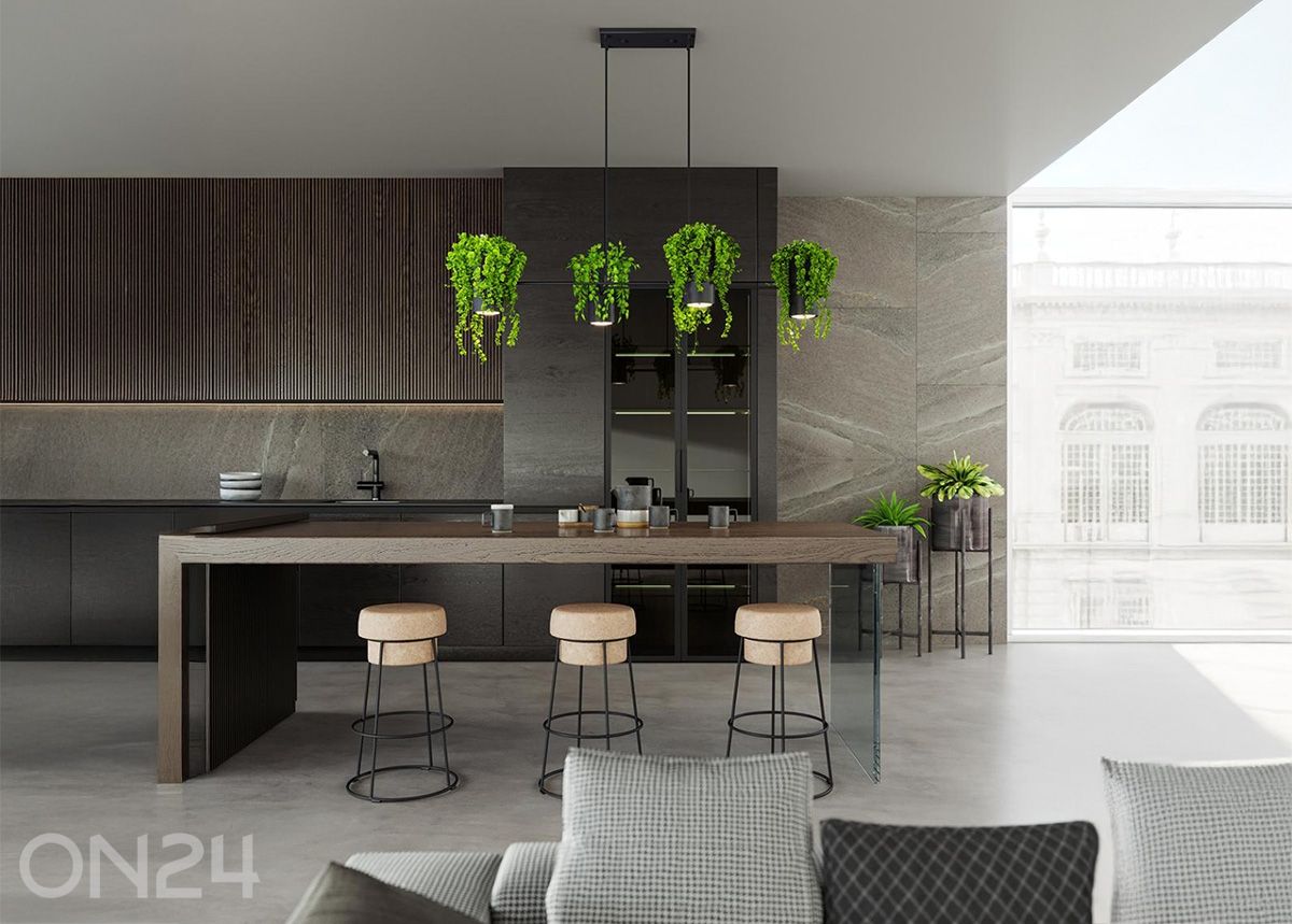 Rippvalgusti Kukkia, must suurendatud