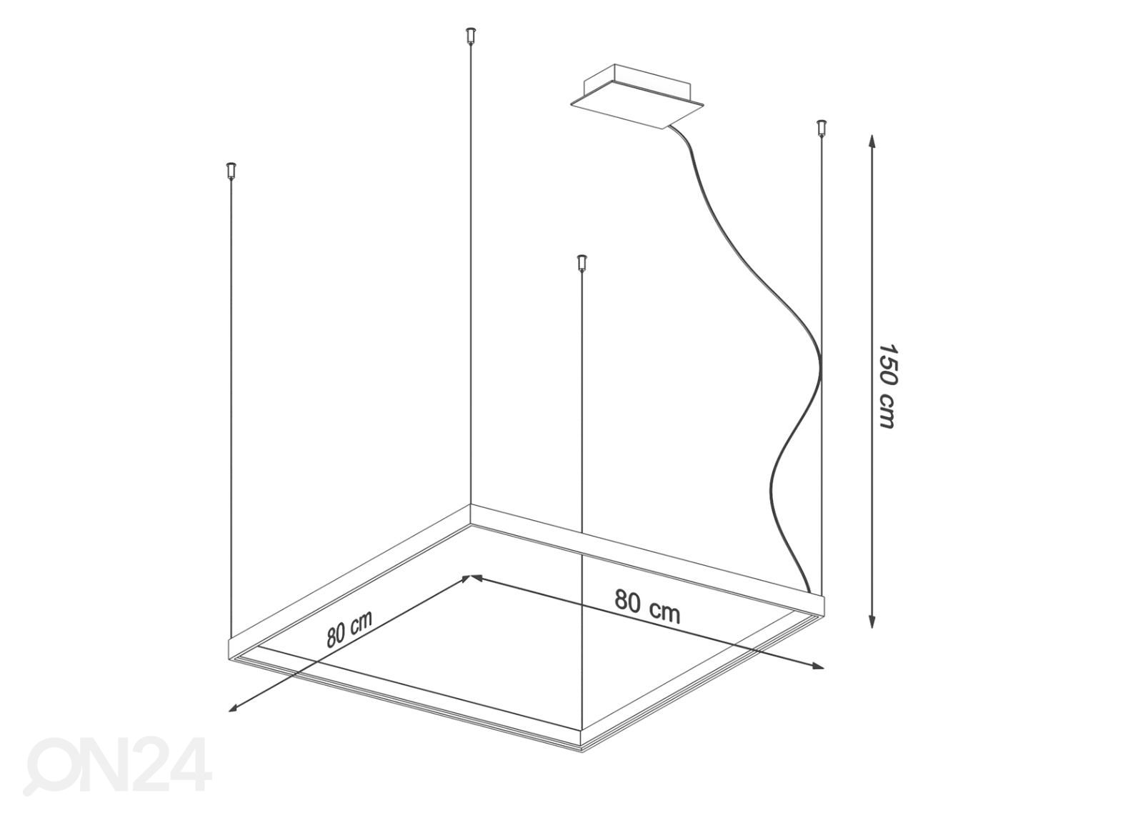 Rippvalgusti Nelya M, 4000K suurendatud mõõdud